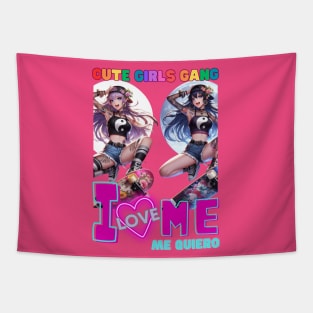 Kawaii, Anime Girl, I Love Me, Me Quiero | Catsie Cat Tapestry