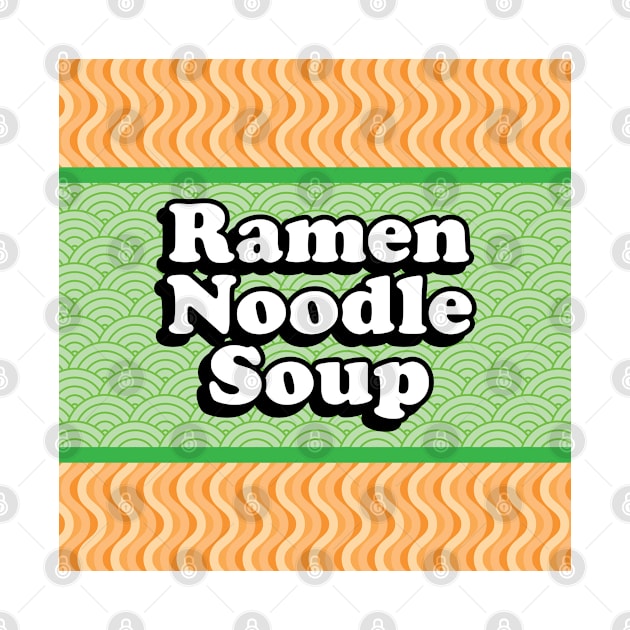 Instant Ramen Noodle Soup Packet Green by felixbunny