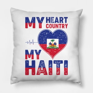 Happy Haitian Flag Day Celebration Haiti Love Pillow