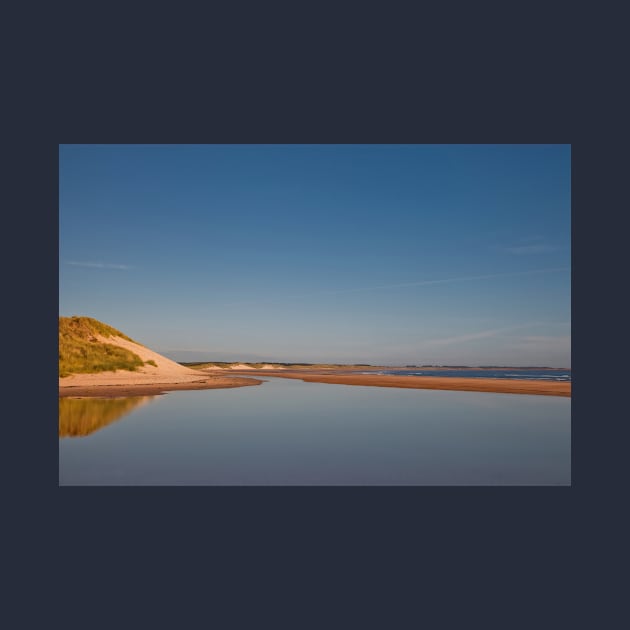 September Blue on Druridge Bay by Violaman