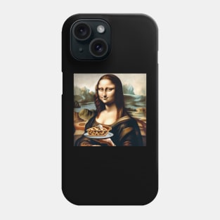 Mona Lisa with Pie Tee - Celebrate National Pie Day in Artistic Style Phone Case