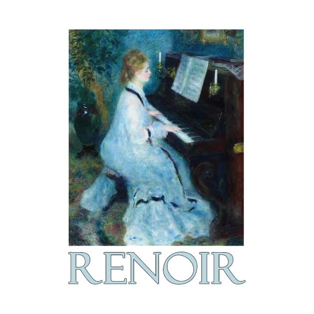 Lady at the Piano by Pierre-Auguste Renoir by Naves