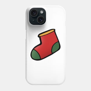 Christmas Stocking Doodle Art Phone Case