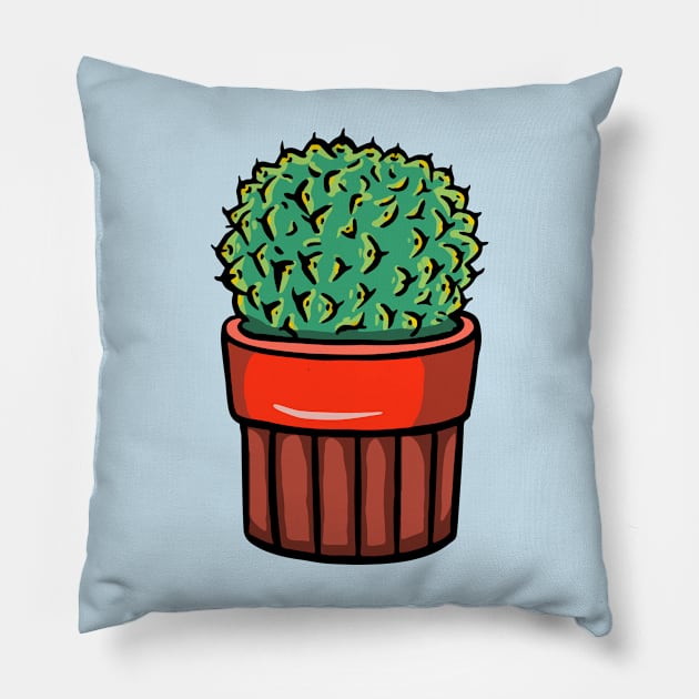 Succulent Illustration 11 T-Shirt Pillow by yudabento