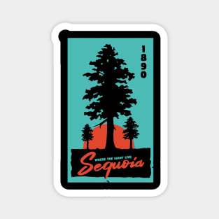 California Sequoia Trees National Park T-Shirt Magnet