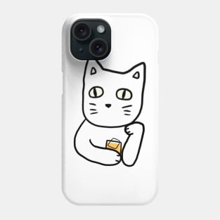 Cat and Whiskey Phone Case