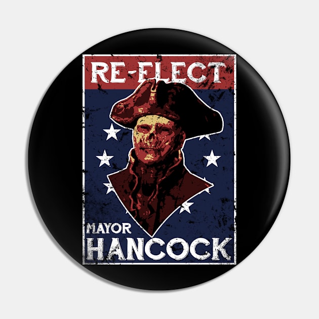 Re-Elect Mayor Hancock Pin by ClayGrahamArt