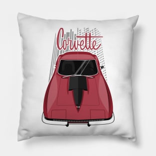 Corvette C2 - Maroon Pillow