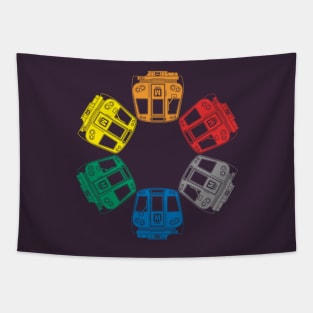 Metro Cars Tapestry