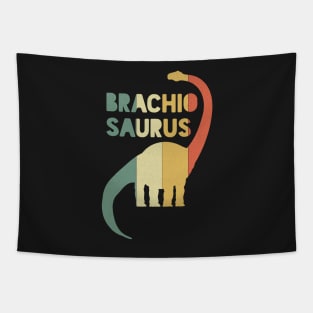 Brachiosaurus Vintage Sunset Retro Herbivore Tapestry