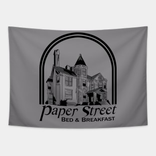 Paper Street Bed and Breakfast (dark image) Tapestry