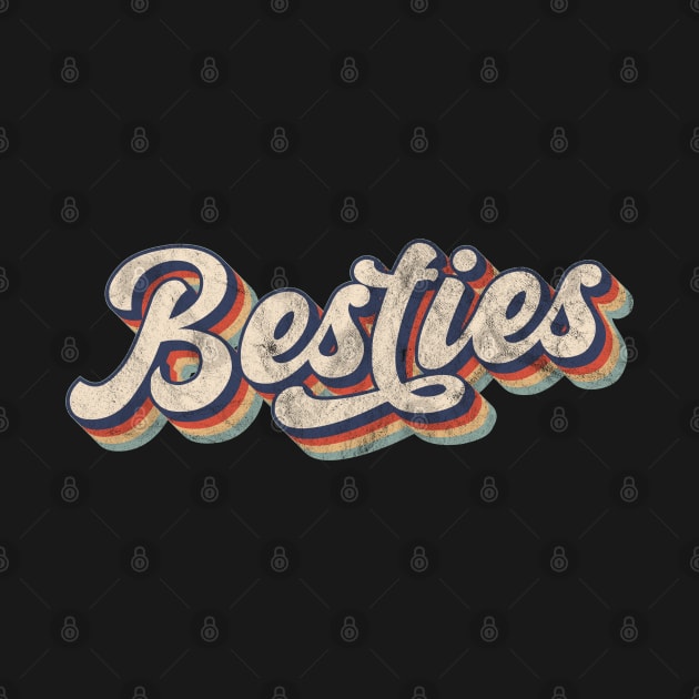 Retro Besties Best Friend Matching Gift by BadDesignCo