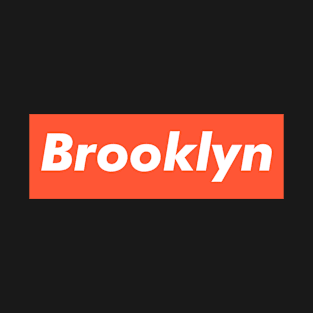 Brooklyn White Orange T-Shirt