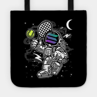 Astronaut Tennis Solana SOL Coin To The Moon Crypto Token Cryptocurrency Blockchain Wallet Birthday Gift For Men Women Kids Tote