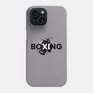 BOXING Gloves black and white Motif Phone Case