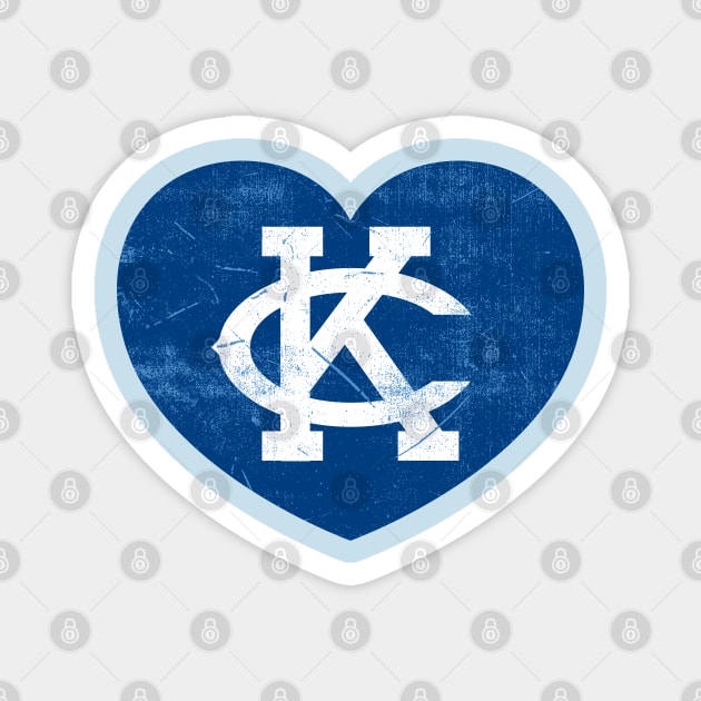 Retro KC Heart Magnet by samcankc