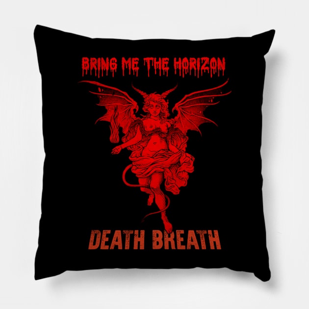 Devil Bring me the horizon red Pillow by Home Audio Tuban