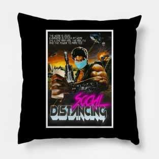 Social Distancing Action Poster Pillow