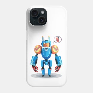 Blue Robot Phone Case