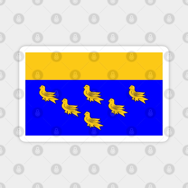 Flag of West Sussex (United Kingdom) Magnet by Ziggy's