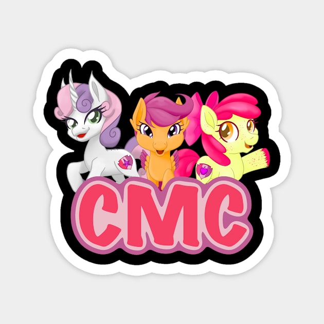 My Little Pony Cutie Mark Crusaders Magnet by Boyanton Designs