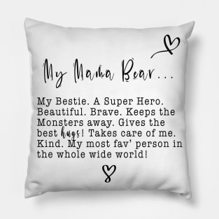 My Mama Bear - Kids Pillow