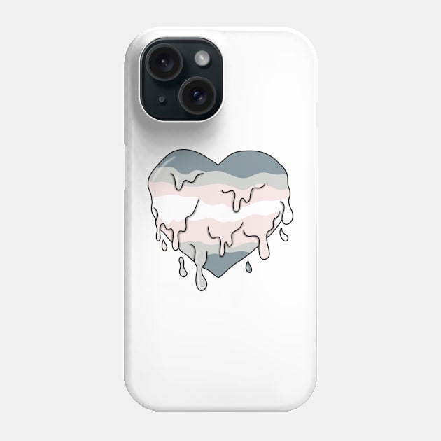 Melting demigirl heart Phone Case by Becky-Marie