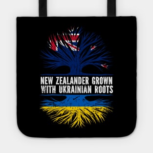 New Zealander Grown with Ukrainian Roots Flag Tote