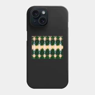 Dragonfly wing pattern green Phone Case