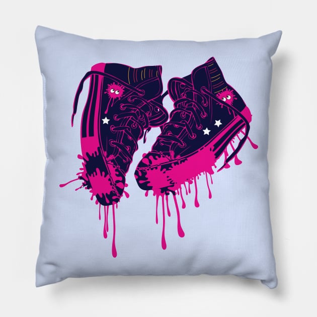 Love my sneakers Pillow by CindyS