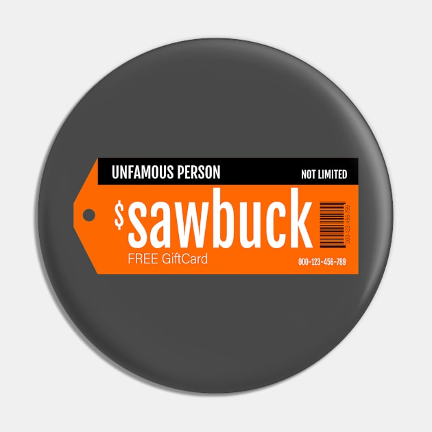 Sawbuck Pin by Kayasa Art