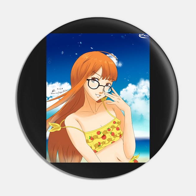 Beach Futaba Pin by Sephiroth1204