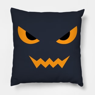 Pumpkin Evil Face Pillow