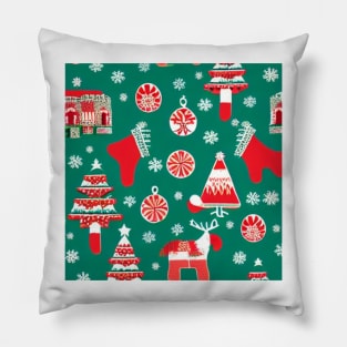 Christmas Candies and Santa&amp;#39;s Patterns! Exclusive Pillow