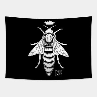 Queen Bee - White lines for dark clothing Tapestry