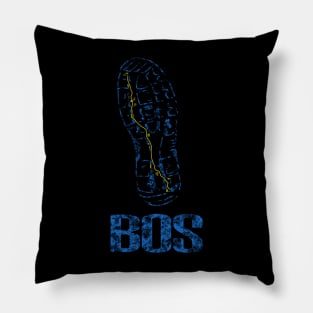 Boston Runner Route City Beats Shoe Print | Boston 26.2 Pillow