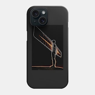 Angel of the north Glowing Phone Case