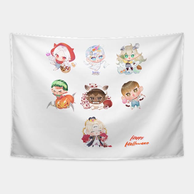 Chibi Cain gyeong Collection Tapestry by VadaDutton