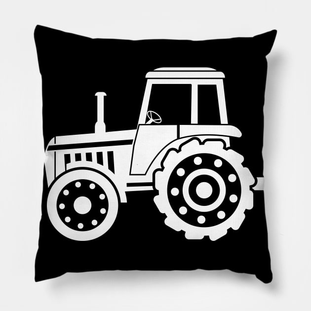 Tractor - Farm tractor driver Pillow by KC Happy Shop