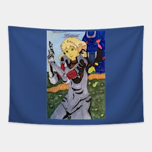 Blue Gendered Tapestry