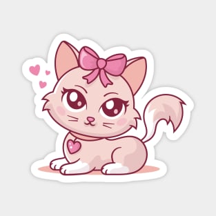 Coquette Cat Magnet