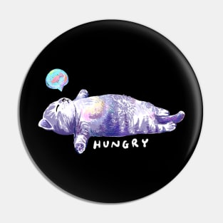 Cat Hungry Pin