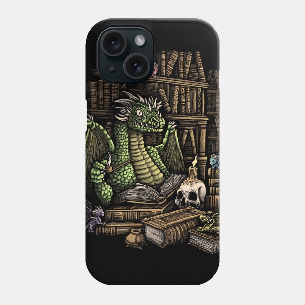 Book Wyrm Phone Case by kg07_shirts