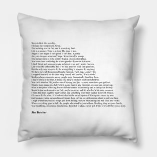 Jim Butcher Quotes Pillow