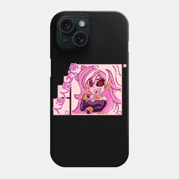 Pixel Android 21 Phone Case by Brinnstar