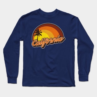 California Beach Peace Long Sleeve Men's T-Shirt designed by JOOLcity