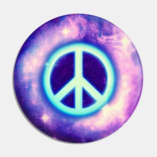 Peace in Space Pin