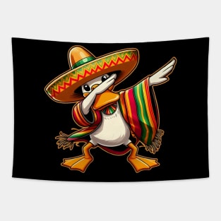 Cinco De Mayo Funny Mexican Duck Sombrero Poncho Tapestry