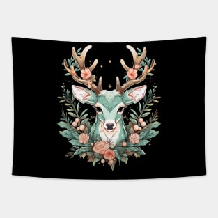 Cottagecore Deer Ugly Christmas Men Kids Women Christmas Tapestry