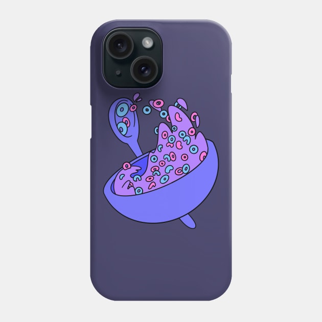 Splashy Cereal Phone Case by Jossly_Draws